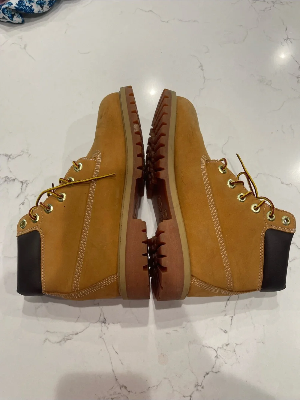 Timberland Wheat Brown Big Boy’s Lace-Up Work Boots